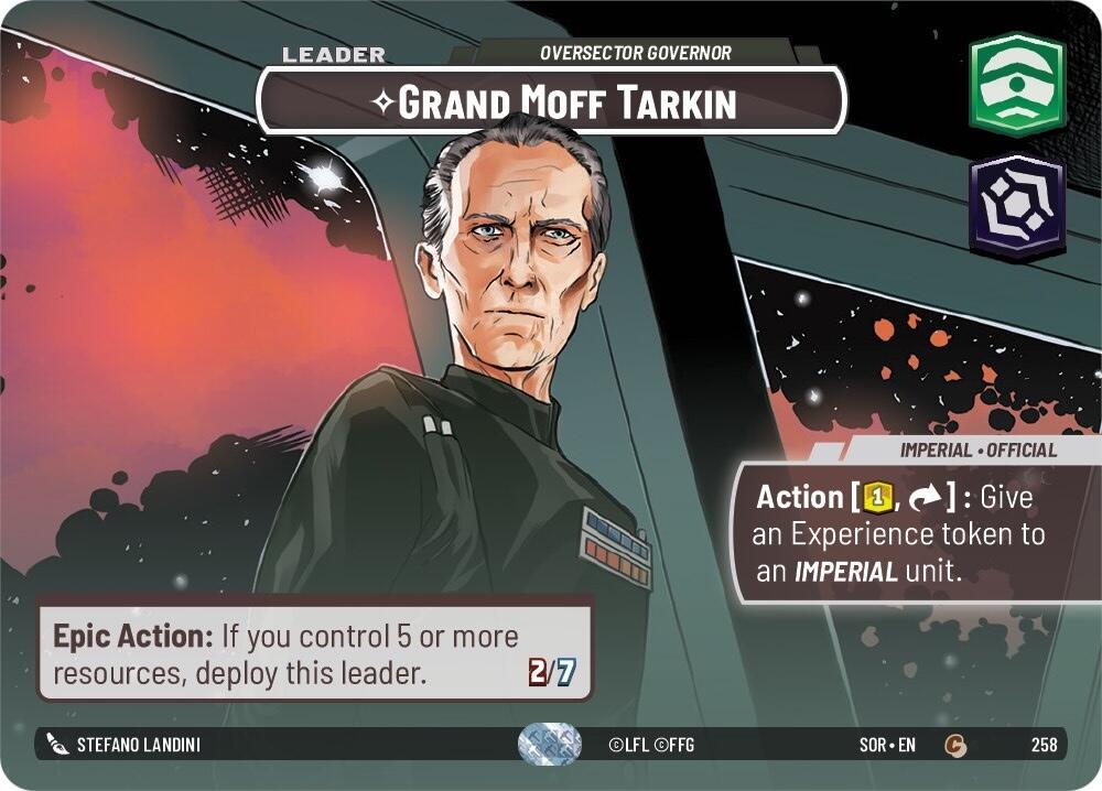 Grand Moff Tarkin - Oversector Governor (Showcase) (258) [Spark of Rebellion] | Galactic Gamez