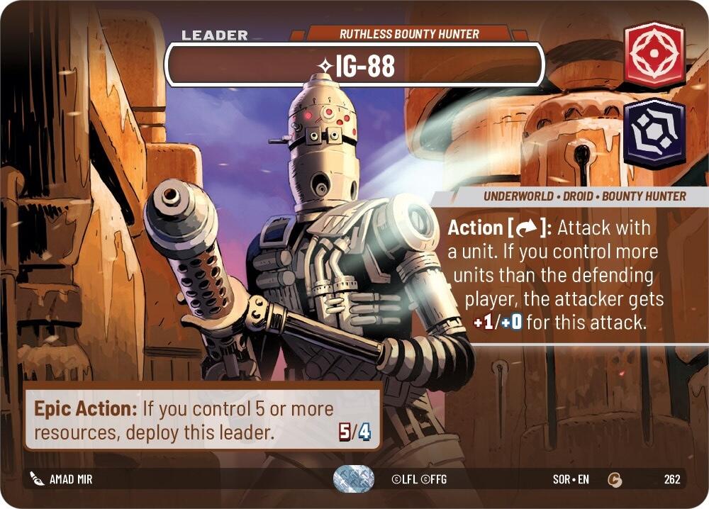 IG-88 - Ruthless Bounty Hunter (Showcase) (262) [Spark of Rebellion] | Galactic Gamez