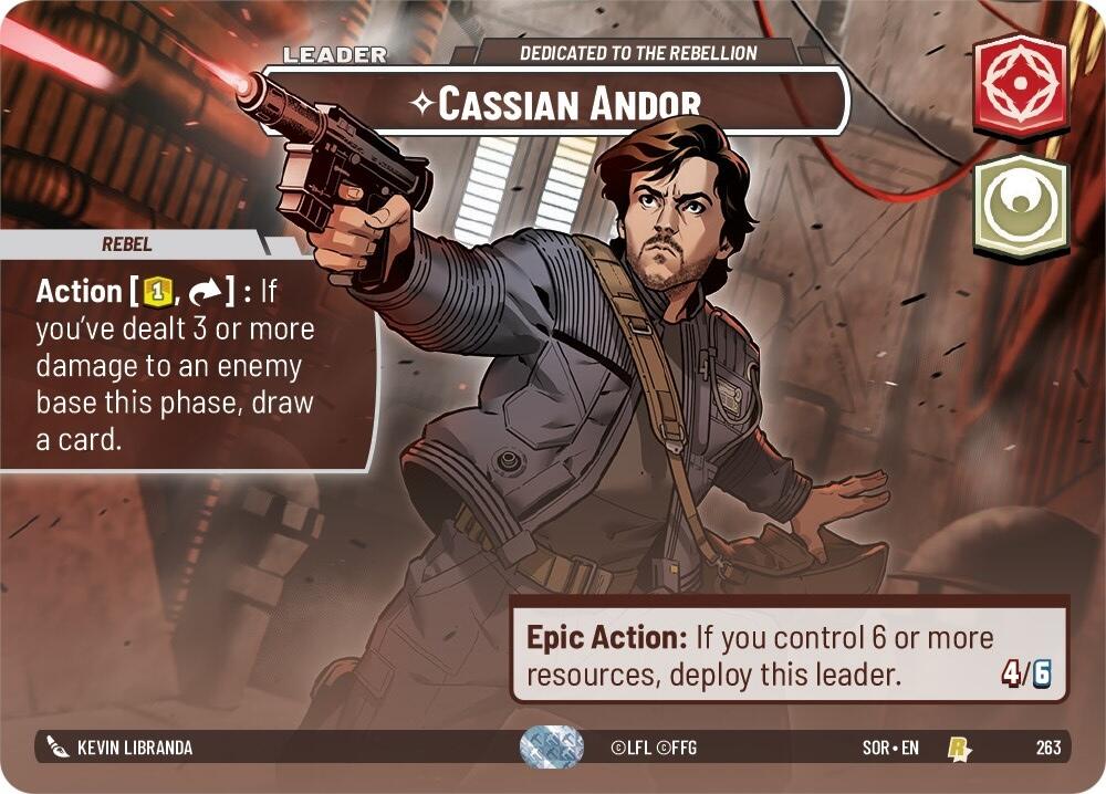 Cassian Andor - Dedicated to the Rebellion (Showcase) (263) [Spark of Rebellion] | Galactic Gamez
