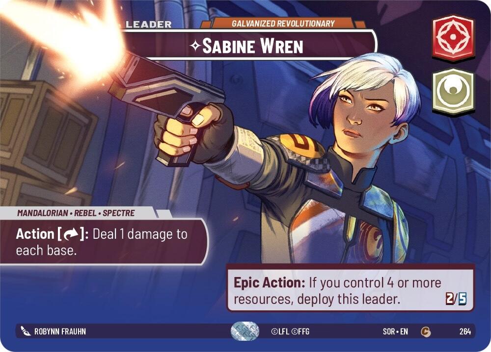 Sabine Wren - Galvanized Revolutionary (Showcase) (264) [Spark of Rebellion] | Galactic Gamez