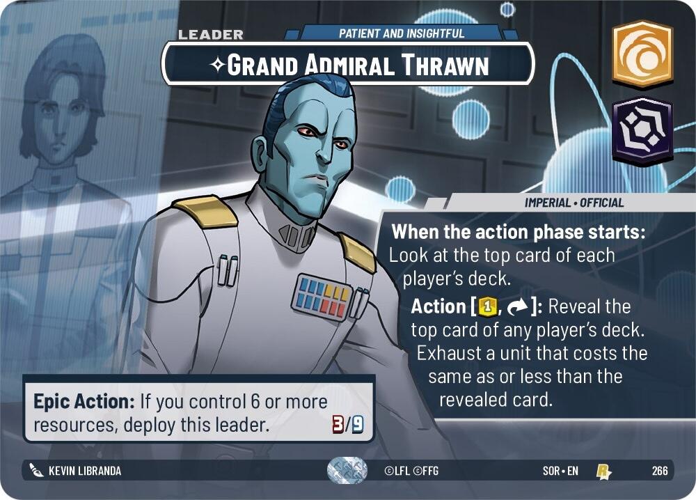 Grand Admiral Thrawn - Patient and Insightful (Showcase) (266) [Spark of Rebellion] | Galactic Gamez