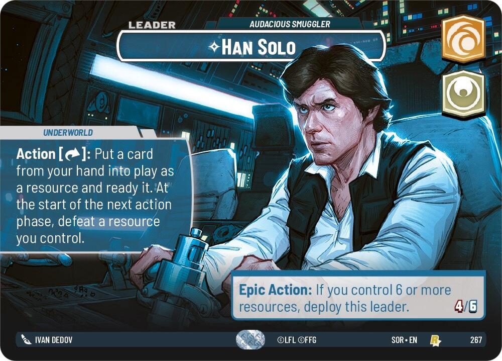 Han Solo - Audacious Smuggler (Showcase) (267) [Spark of Rebellion] | Galactic Gamez