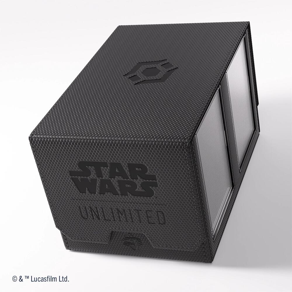 Star Wars: Unlimited Double Deck Pod (Black) - GameGenic Deck Boxes | Galactic Gamez