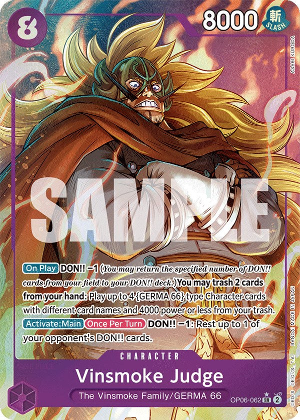 Vinsmoke Judge (Alternate Art) [Wings of the Captain] | Galactic Gamez
