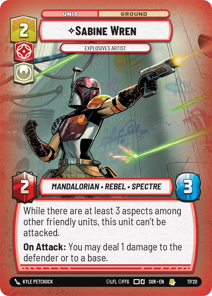 Sabine Wren - Explosives Artist (17/20) [Spark of Rebellion: Weekly Play] | Galactic Gamez