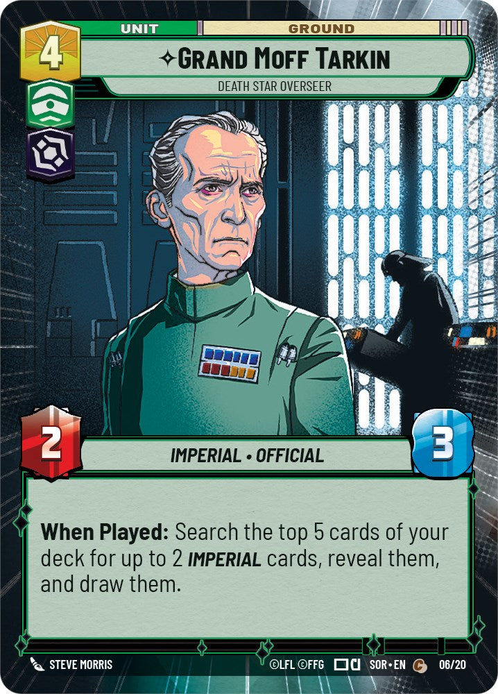Grand Moff Tarkin - Death Star Overseer (Hyperspace) (6/20) [Spark of Rebellion: Weekly Play] | Galactic Gamez