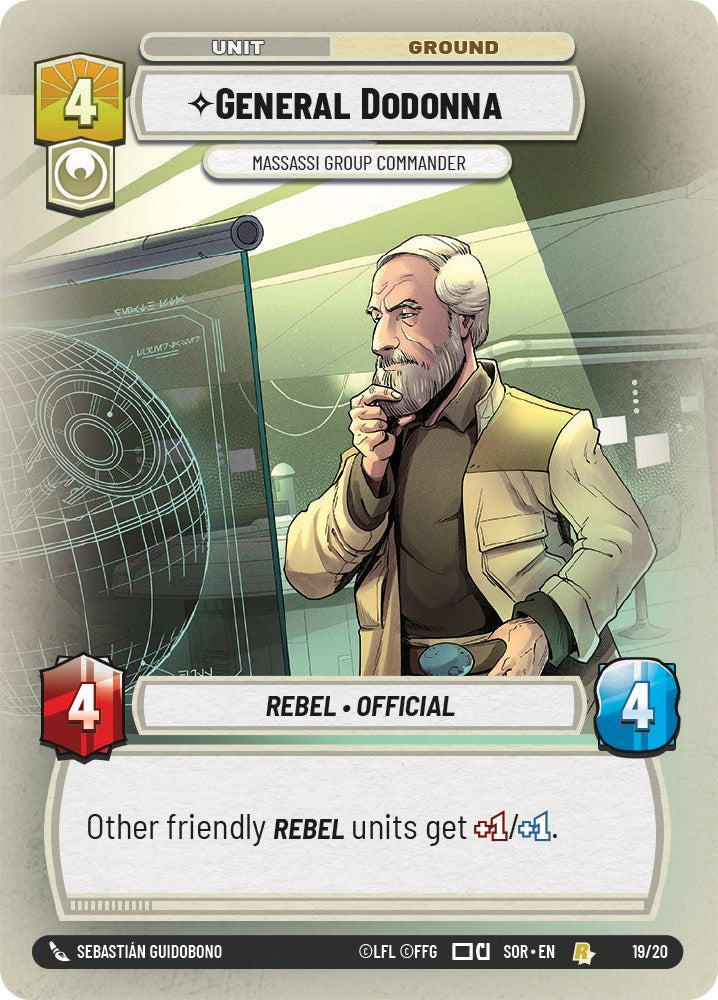 General Dodonna - Massassi Group Commander (19/20) [Spark of Rebellion: Weekly Play] | Galactic Gamez