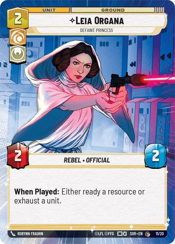Leia Organa - Defiant Princess (11/20) [Spark of Rebellion: Weekly Play] | Galactic Gamez