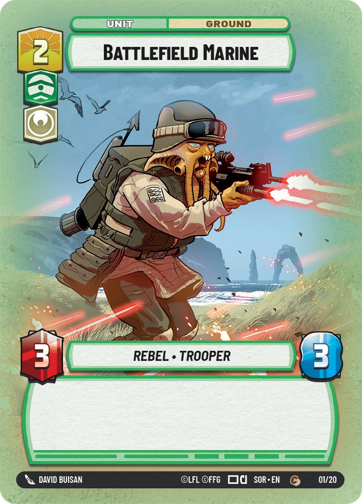Battlefield Marine (1/20) [Spark of Rebellion: Weekly Play] | Galactic Gamez