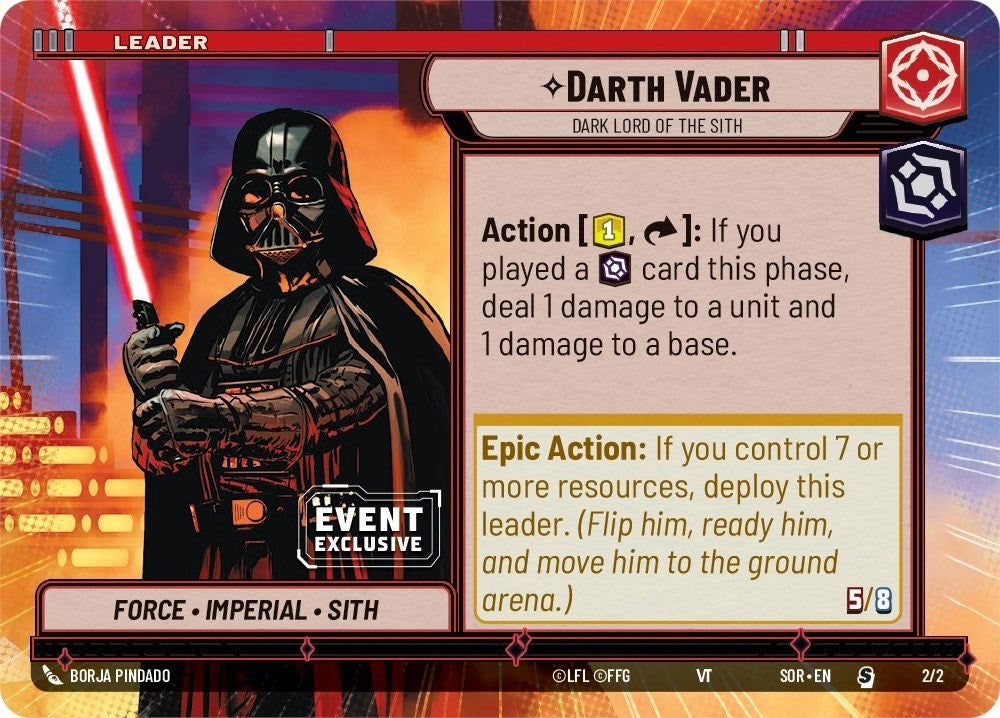 Darth Vader - Dark Lord of the Sith (2/2) (Hyperspace) (Event Promo) (2/2) [Miscellaneous] | Galactic Gamez