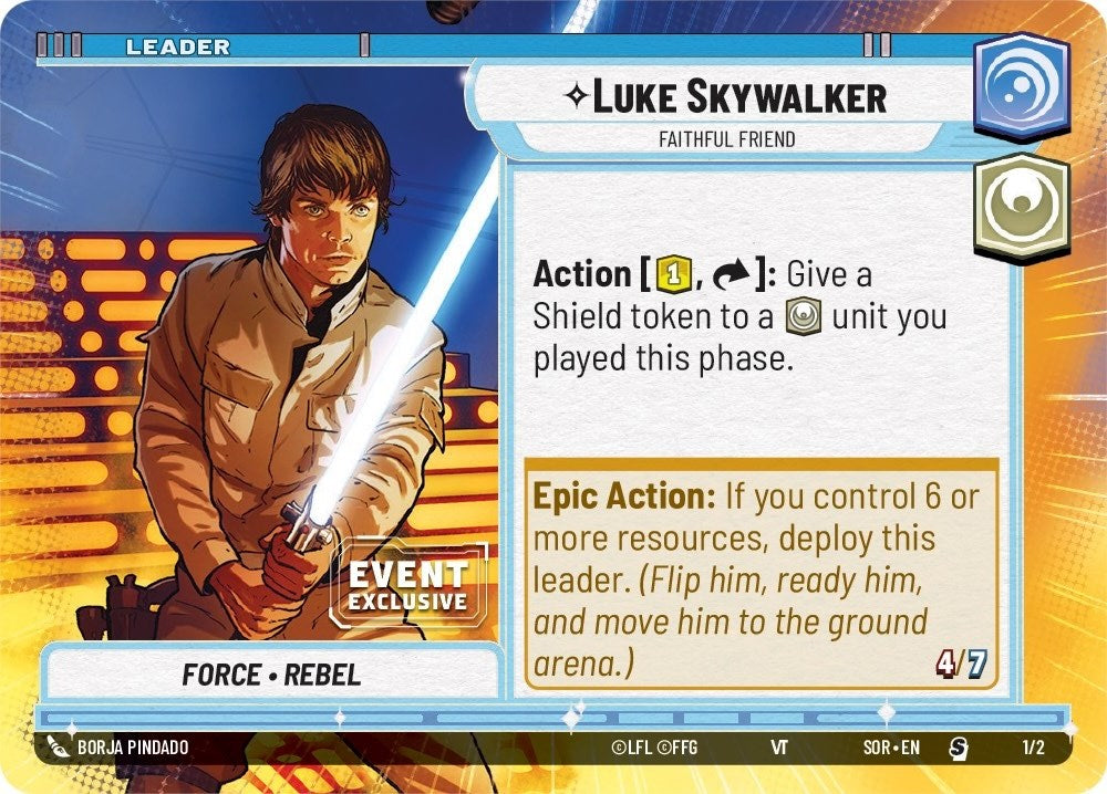 Luke Skywalker - Faithful Friend (1/2) (Hyperspace) (Event Promo) (1/2) [Miscellaneous] | Galactic Gamez