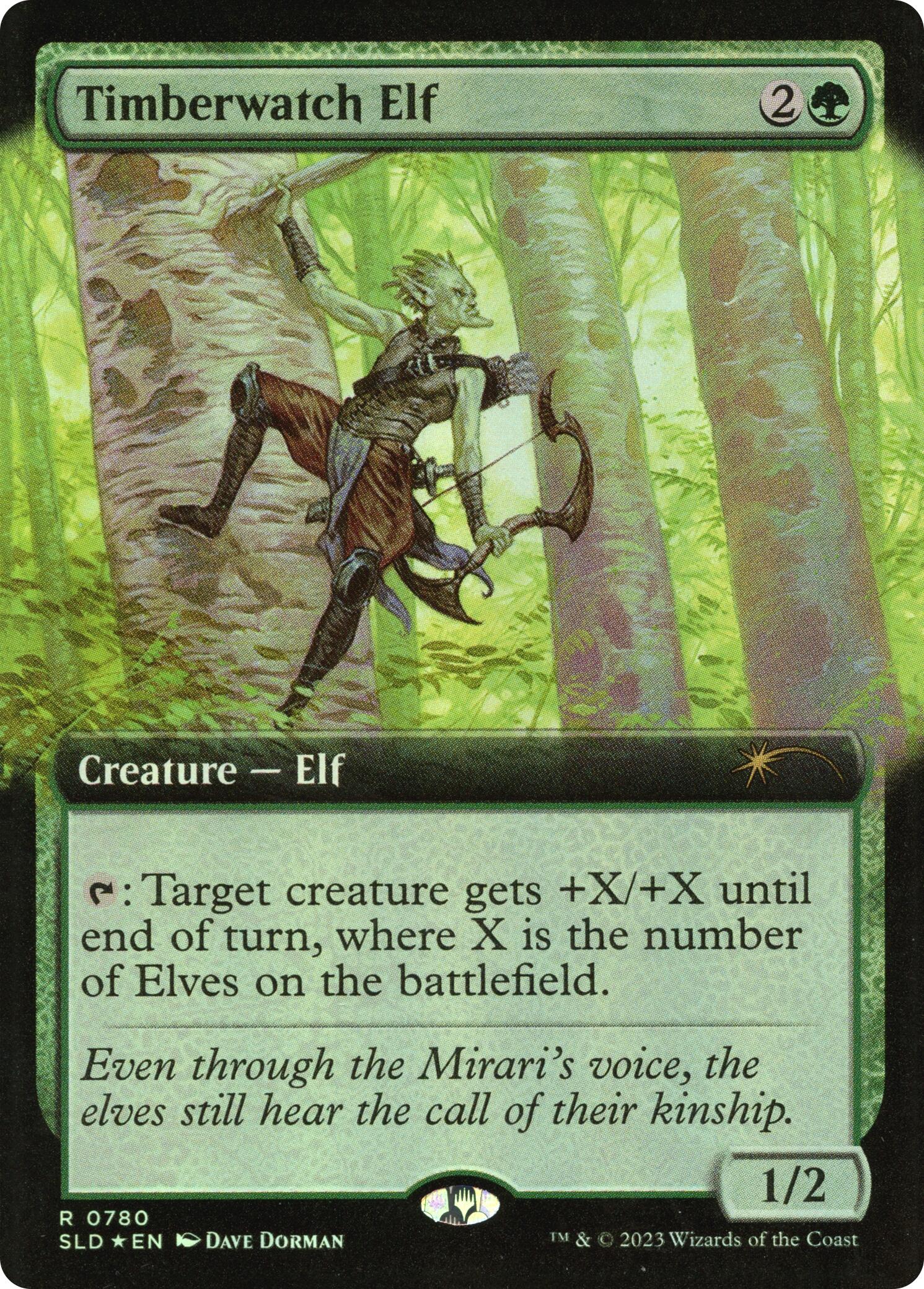 Timberwatch Elf (Extended Art) [Secret Lair Drop Series] | Galactic Gamez
