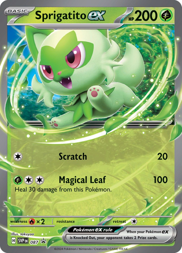 Sprigatito ex (087) [Scarlet & Violet: Black Star Promos] | Galactic Gamez