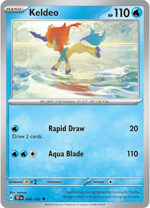 Keldeo (044/162) [Scarlet & Violet: Temporal Forces] | Galactic Gamez