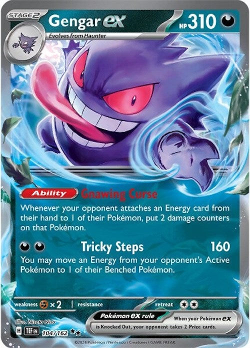 Gengar ex (104/162) [Scarlet & Violet: Temporal Forces] | Galactic Gamez