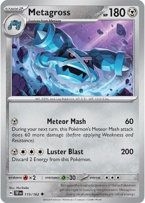 Metagross (115/162) [Scarlet & Violet: Temporal Forces] | Galactic Gamez