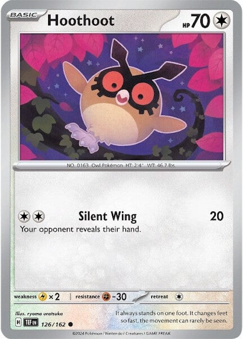Hoothoot (126/162) [Scarlet & Violet: Temporal Forces] | Galactic Gamez