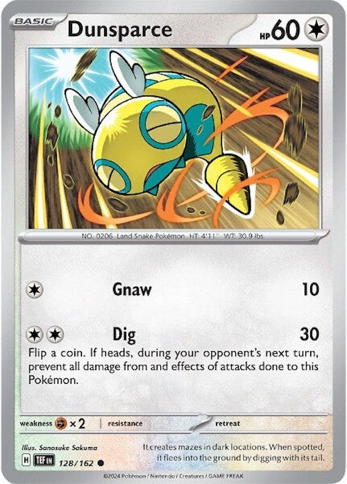 Dunsparce (128/162) [Scarlet & Violet: Temporal Forces] | Galactic Gamez