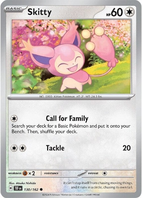 Skitty (130/162) [Scarlet & Violet: Temporal Forces] | Galactic Gamez