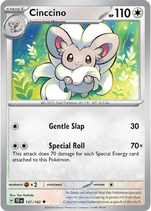 Cinccino (137/162) [Scarlet & Violet: Temporal Forces] | Galactic Gamez