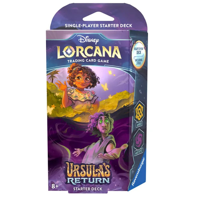 Disney Lorcana: Ursula's Return Starter Deck (Amber & Amethyst) | Galactic Gamez