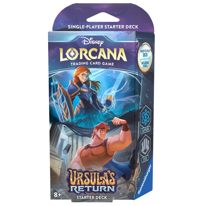 Disney Lorcana: Ursula's Return Starter Deck (Sapphire & Steel) | Galactic Gamez