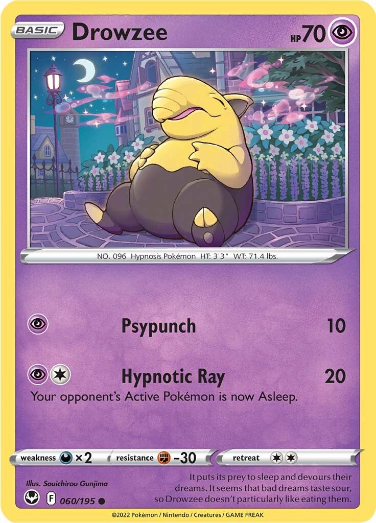 Drowzee (060/195) [Sword & Shield: Silver Tempest] | Galactic Gamez