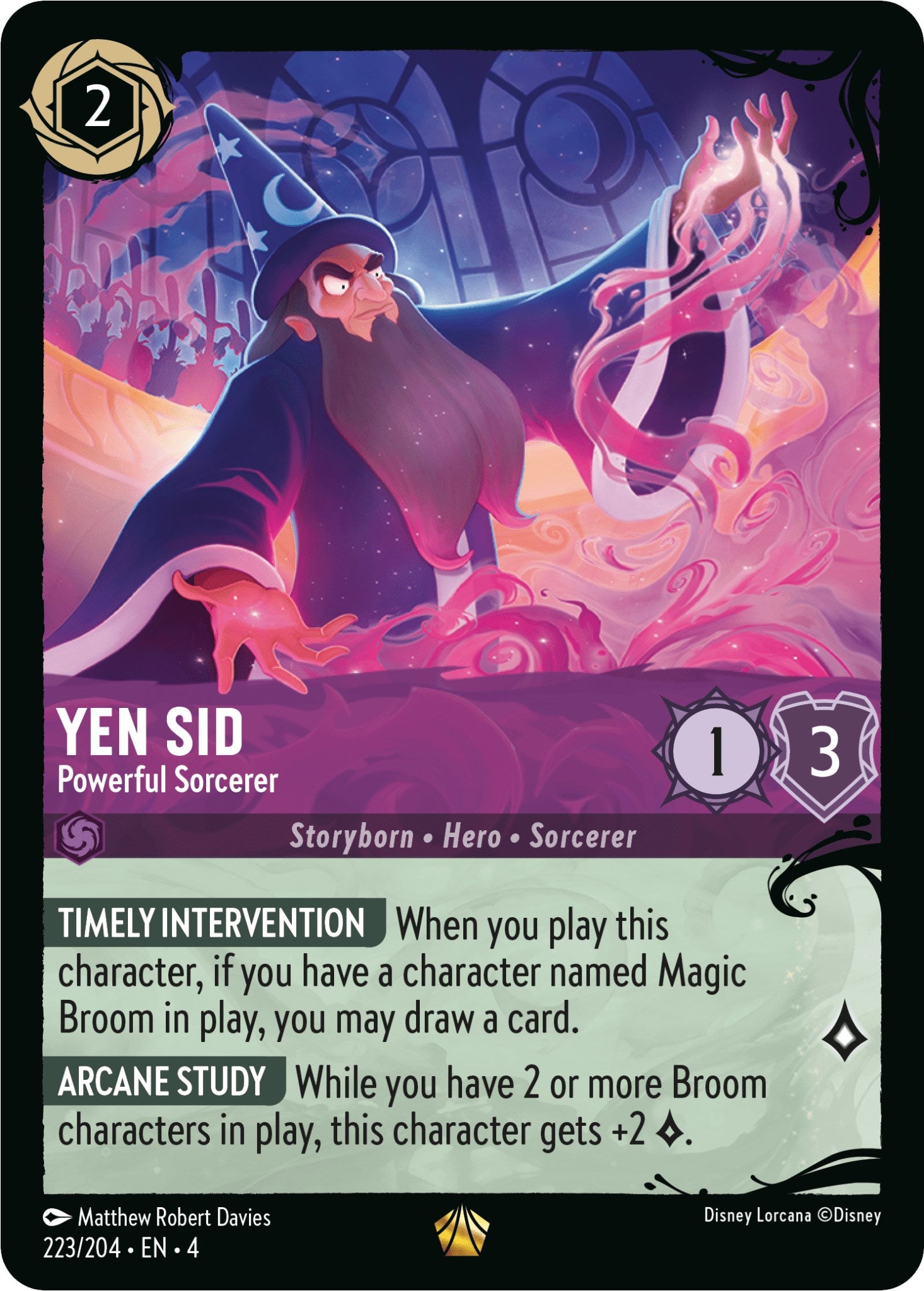 Yen Sid - Powerful Sorcerer (223/204) (223/204) [Illumineer's Quest: Deep Trouble] | Galactic Gamez