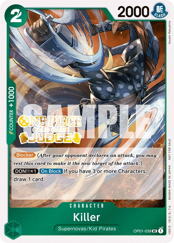 Killer (Judge Pack Vol. 3) [One Piece Promotion Cards] | Galactic Gamez