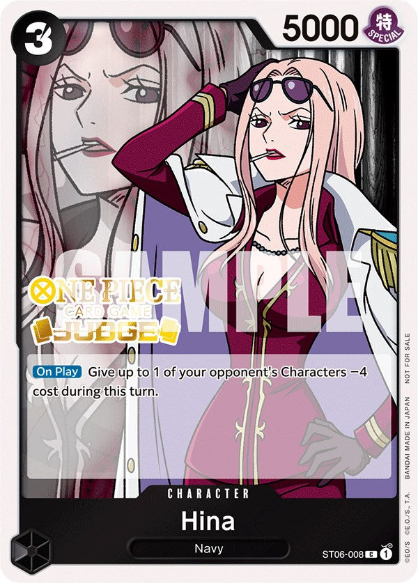 Hina (Judge Pack Vol. 3) [One Piece Promotion Cards] | Galactic Gamez