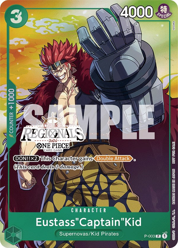 Eustass"Captain"Kid (Online Regional 2024 Vol. 2) [Participant] [One Piece Promotion Cards] | Galactic Gamez