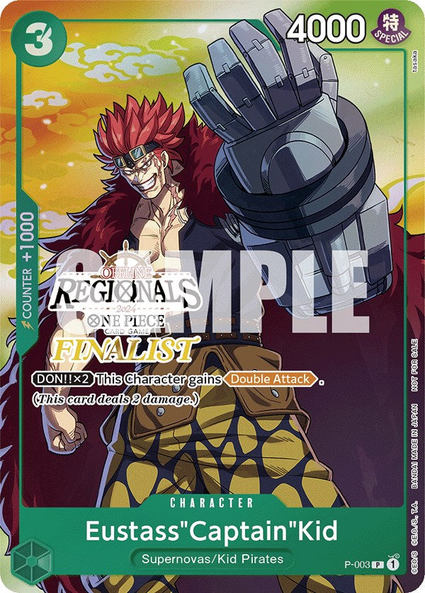 Eustass"Captain"Kid (Offline Regional 2024 Vol. 2) [Finalist] [One Piece Promotion Cards] | Galactic Gamez