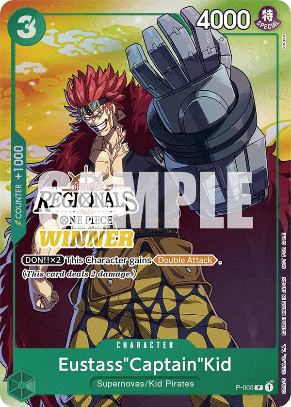 Eustass"Captain"Kid (Offline Regional 2024 Vol. 2) [Winner] [One Piece Promotion Cards] | Galactic Gamez