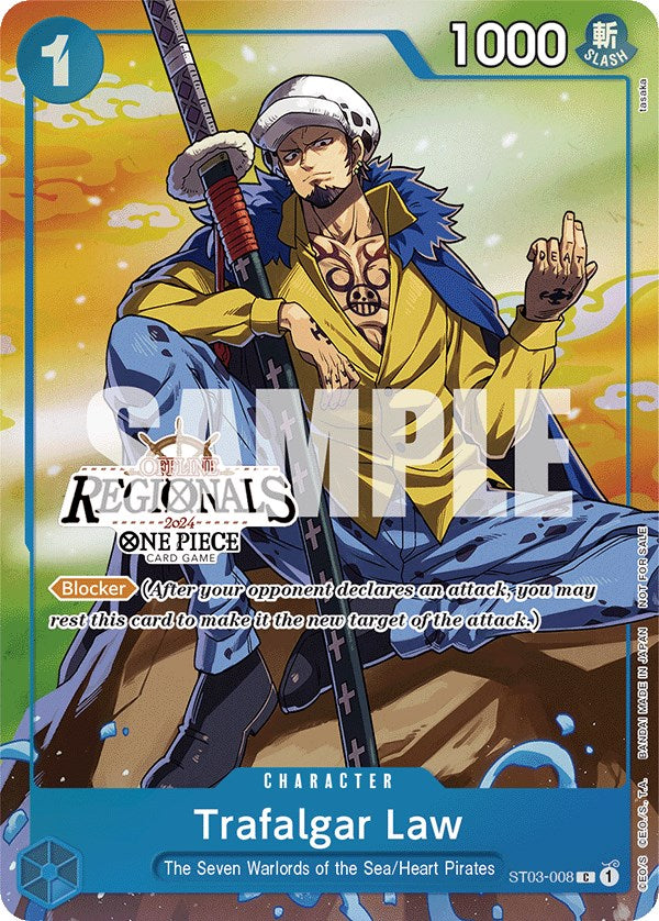 Trafalgar Law (Offline Regional 2024 Vol. 2) [Participant] [One Piece Promotion Cards] | Galactic Gamez