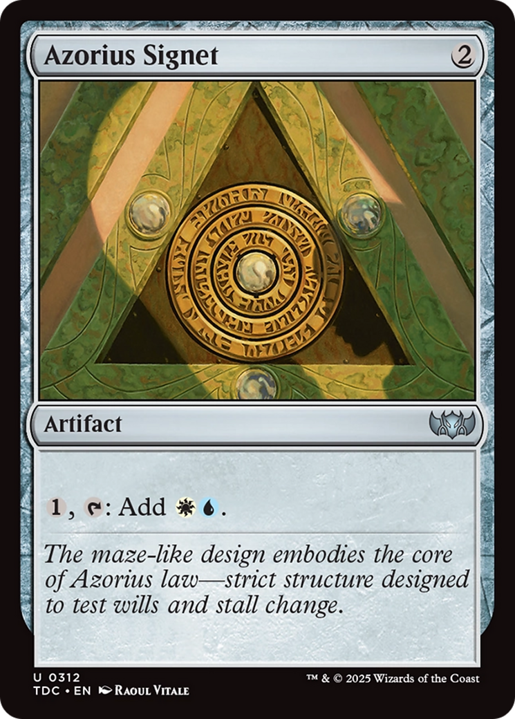 Azorius Signet [Tarkir: Dragonstorm Commander] | Galactic Gamez