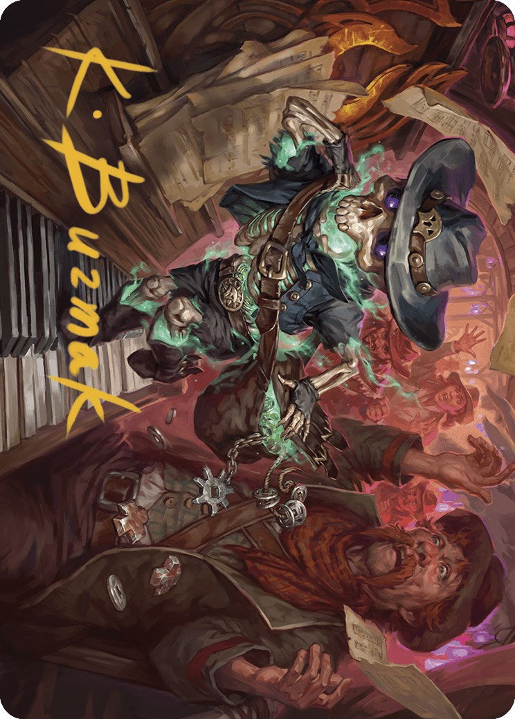 Tinybones, the Pickpocket Art Card (Gold-Stamped Signature) [Outlaws of Thunder Junction Art Series] | Galactic Gamez