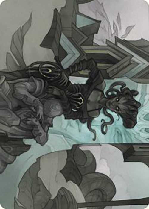 Vraska Joins Up Art Card [Outlaws of Thunder Junction Art Series] | Galactic Gamez