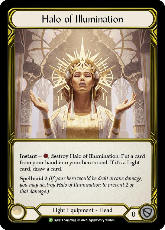 Halo of Illumination (Golden) [FAB103] (Promo)  Cold Foil | Galactic Gamez