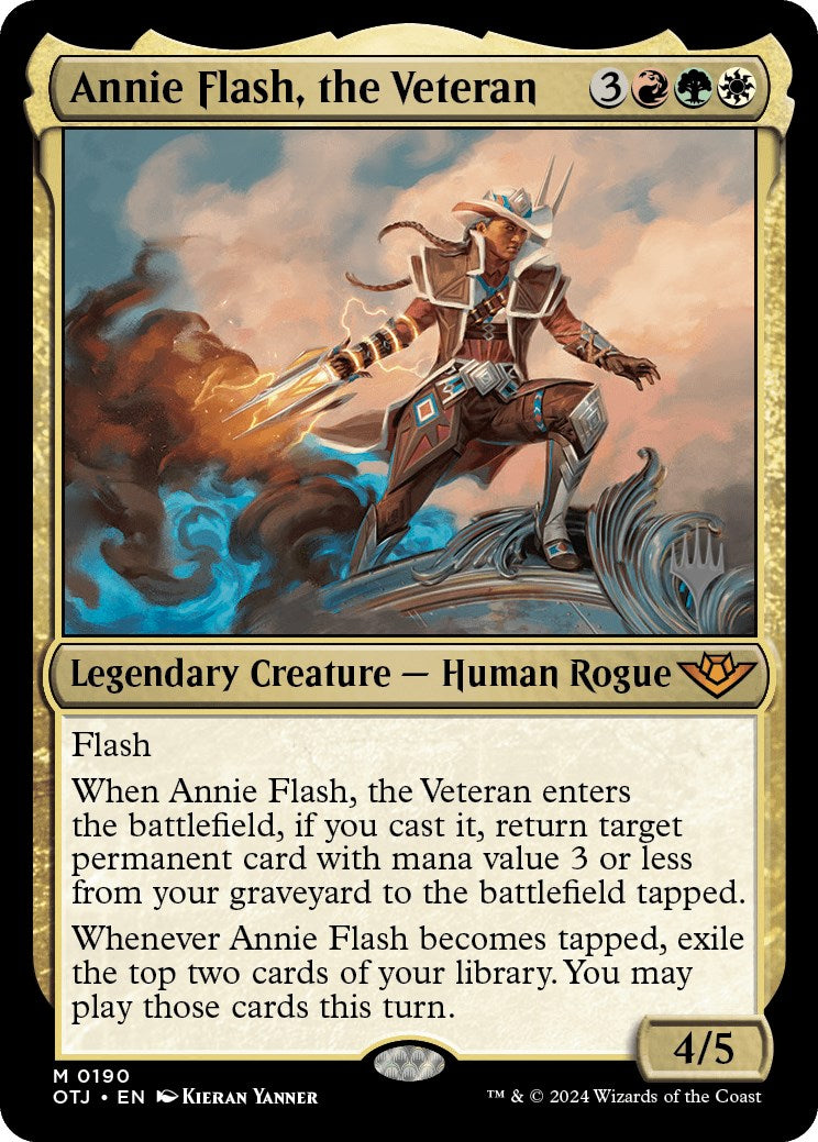 Annie Flash, the Veteran (Promo Pack) [Outlaws of Thunder Junction Promos] | Galactic Gamez