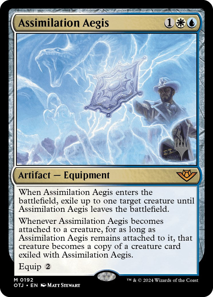 Assimilation Aegis (Promo Pack) [Outlaws of Thunder Junction Promos] | Galactic Gamez