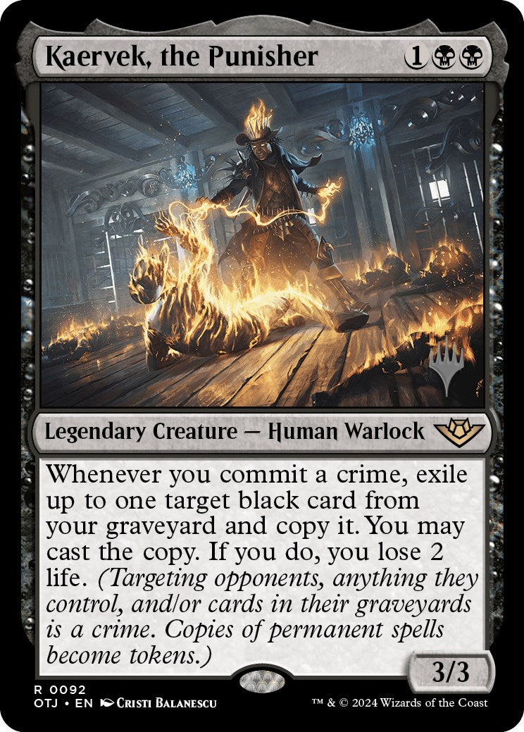 Kaervek, the Punisher (Promo Pack) [Outlaws of Thunder Junction Promos] | Galactic Gamez
