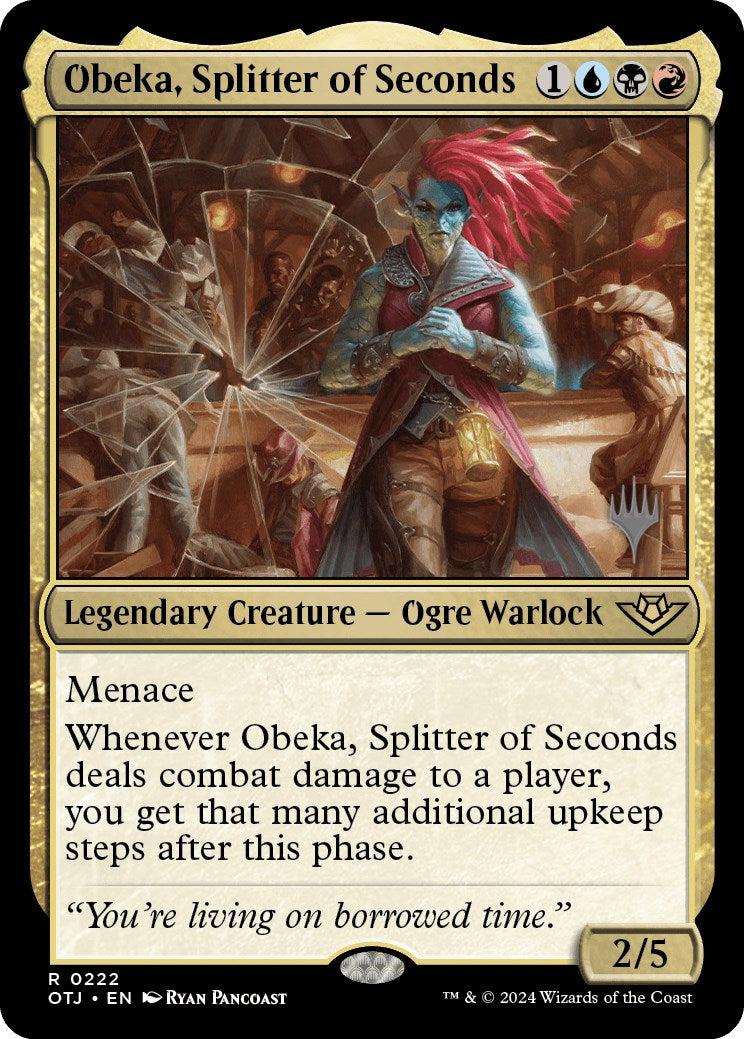 Obeka, Splitter of Seconds (Promo Pack) [Outlaws of Thunder Junction Promos] | Galactic Gamez