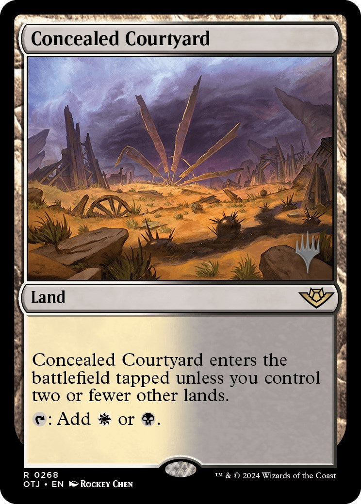 Concealed Courtyard (Promo Pack) [Outlaws of Thunder Junction Promos] | Galactic Gamez