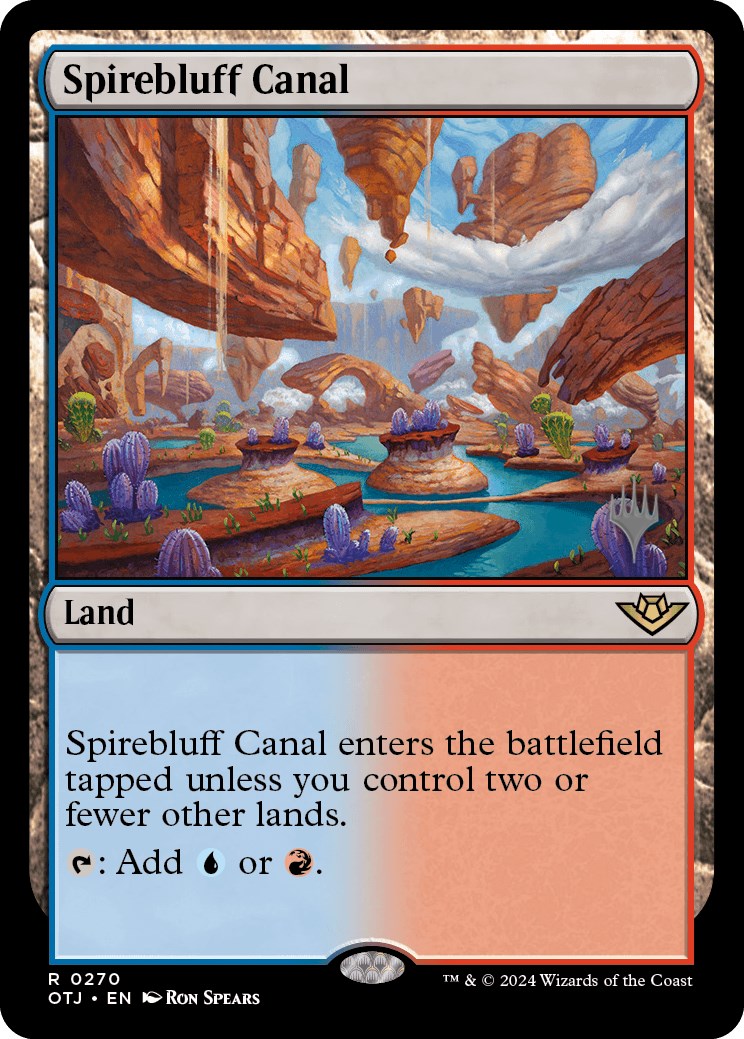 Spirebluff Canal (Promo Pack) [Outlaws of Thunder Junction Promos] | Galactic Gamez