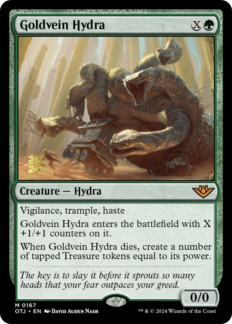 Goldvein Hydra [Outlaws of Thunder Junction Prerelease Promos] | Galactic Gamez