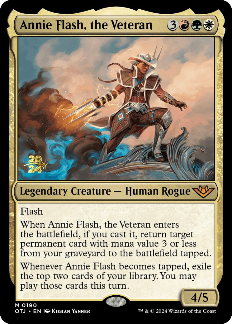 Annie Flash, the Veteran [Outlaws of Thunder Junction Prerelease Promos] | Galactic Gamez