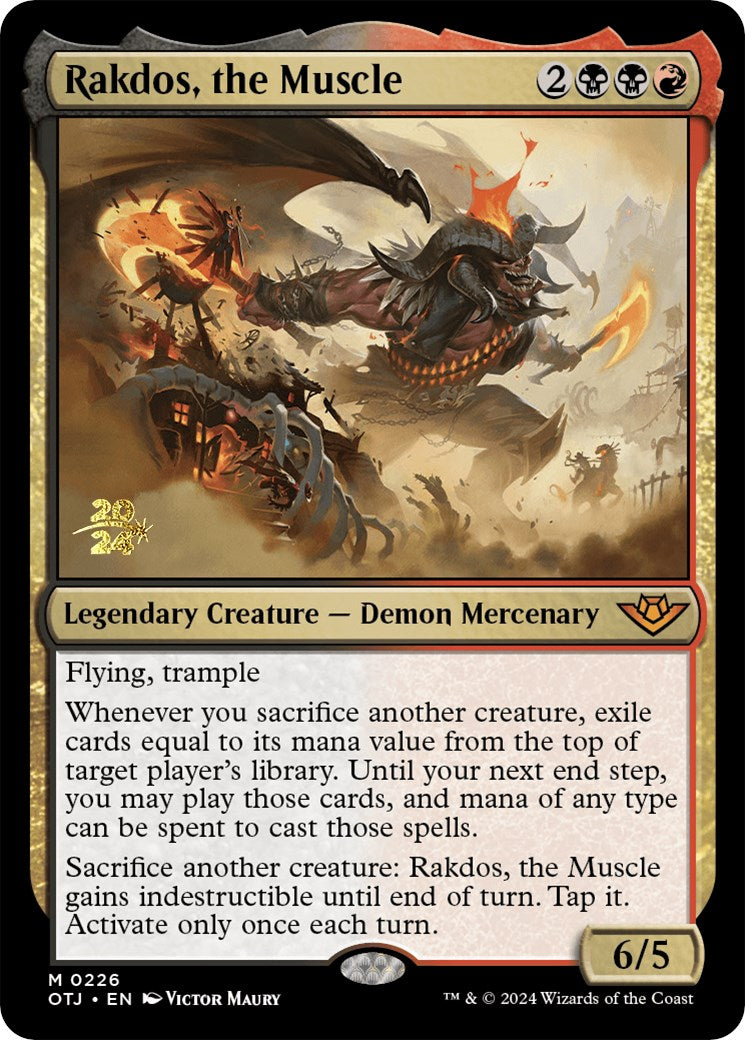 Rakdos, the Muscle [Outlaws of Thunder Junction Prerelease Promos] | Galactic Gamez