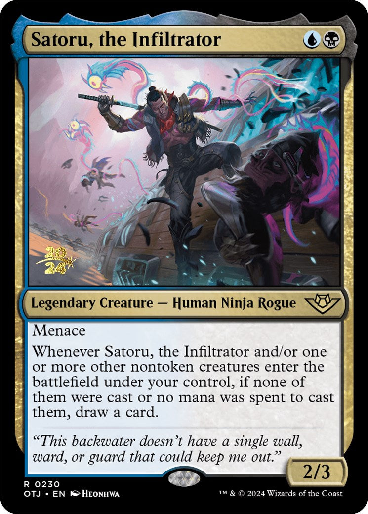Satoru, the Infiltrator [Outlaws of Thunder Junction Prerelease Promos] | Galactic Gamez