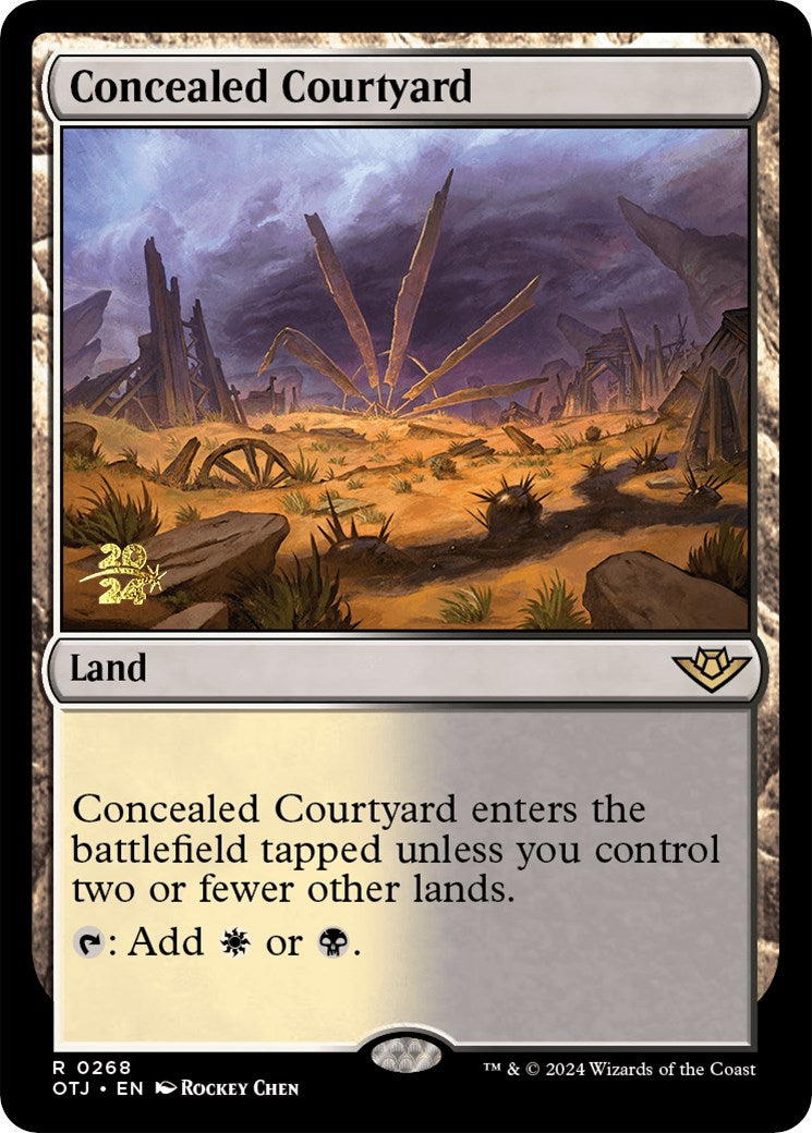 Concealed Courtyard (OTJ) [Outlaws of Thunder Junction Prerelease Promos] | Galactic Gamez