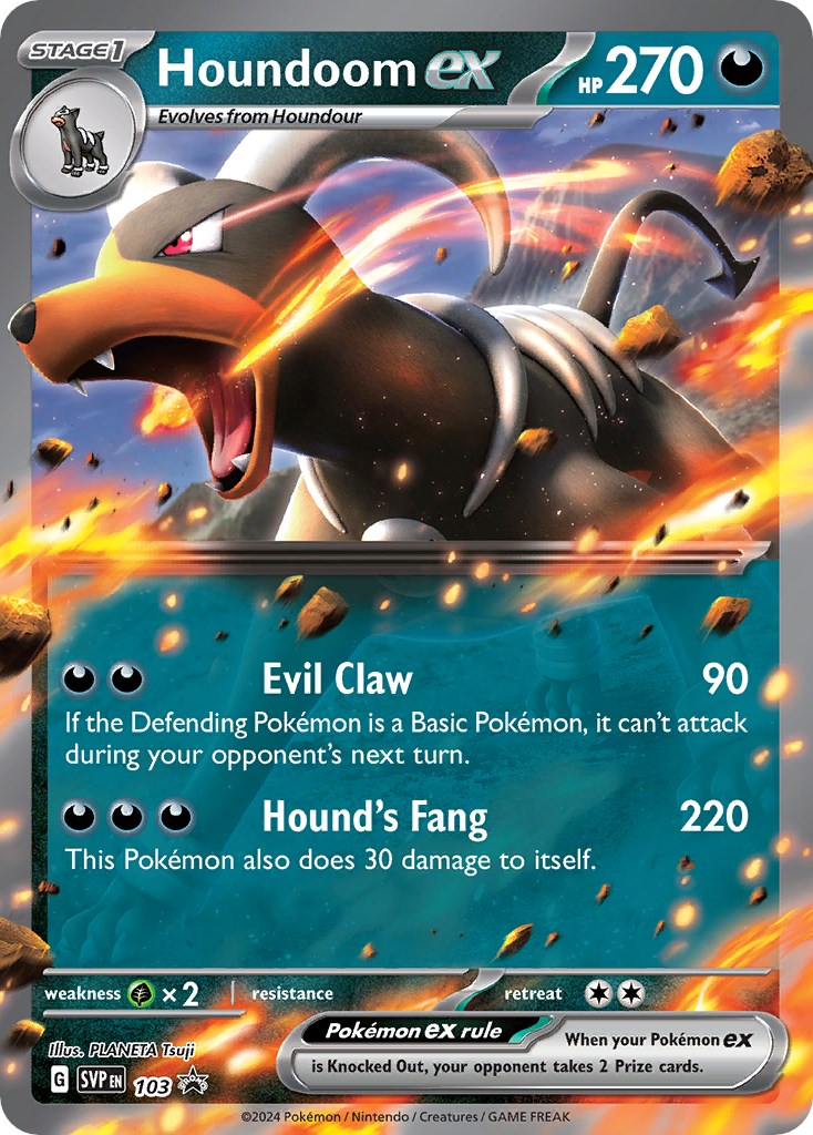 Houndoom ex (103) [Scarlet & Violet: Black Star Promos] | Galactic Gamez